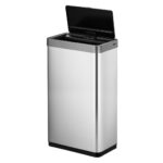 EKO Bezdotykový odpadkový kôš Mirage X 80 l matný strieborný – Obrázok 3