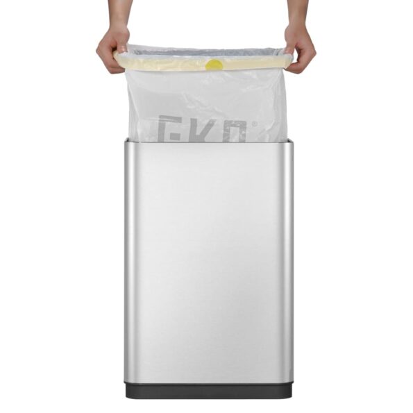 EKO Bezdotykový odpadkový kôš Mirage X 80 l matný strieborný – Obrázok 9