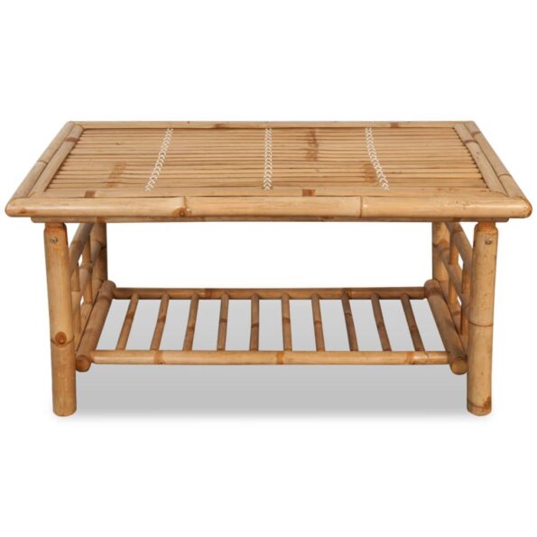 vidaXL Bambusový konferenčný stolík, 90x50x45 cm – Obrázok 2