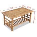 vidaXL Bambusový konferenčný stolík, 90x50x45 cm – Obrázok 5