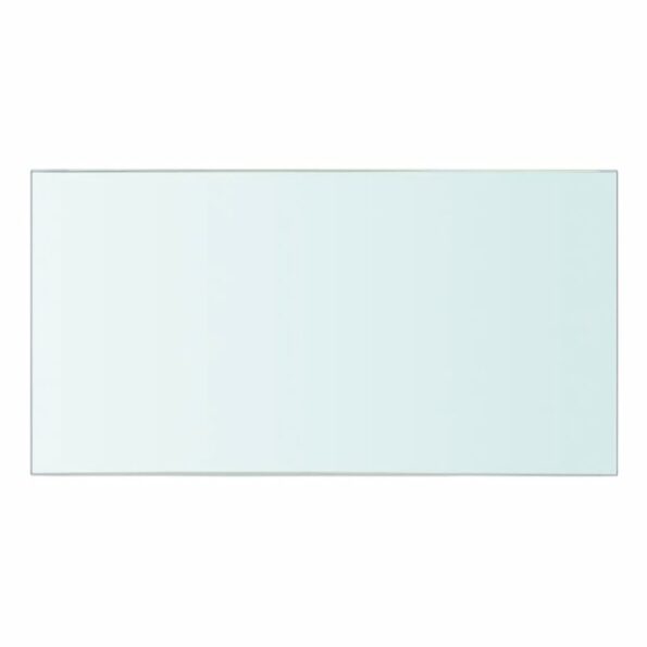 vidaXL Poličkový panel z priehľadného skla, 30x15 cm – Obrázok 2
