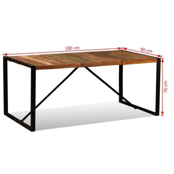 vidaXL Jedálenský stôl, recyklovaný masív 180 cm – Obrázok 12