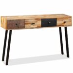 vidaXL Prístavný stolík z recyklovaného teakového dreva, 120x30x76 cm – Obrázok 2