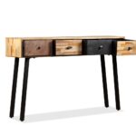 vidaXL Prístavný stolík z recyklovaného teakového dreva, 120x30x76 cm – Obrázok 5
