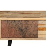 vidaXL Prístavný stolík z recyklovaného teakového dreva, 120x30x76 cm – Obrázok 6