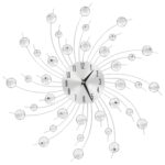 vidaXL Nástenné hodiny s pohonom Quartz moderný dizajn 50 cm