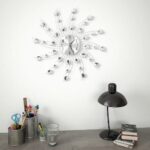 vidaXL Nástenné hodiny s pohonom Quartz moderný dizajn 50 cm – Obrázok 2
