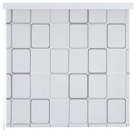 vidaXL Sprchová roleta, 140x240 cm, štvorcový vzor – Obrázok 3
