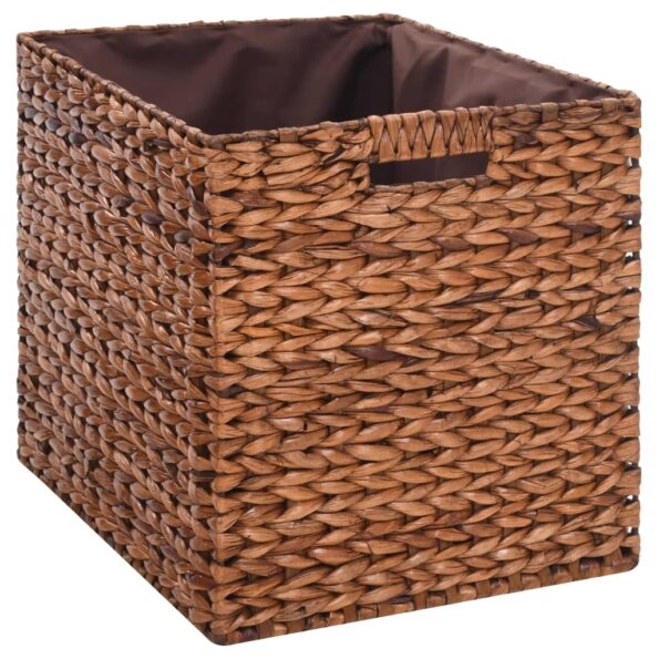 vidaXL Lavica s 2 košíkmi z morskej trávy 71x40x42 cm hnedá – Obrázok 2