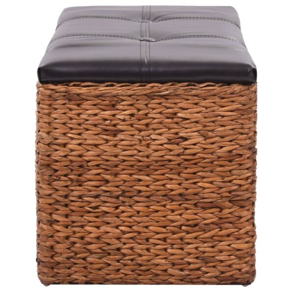 vidaXL Lavica s 2 košíkmi z morskej trávy 71x40x42 cm hnedá – Obrázok 5
