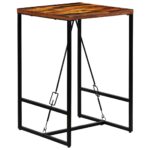 vidaXL Barový stôl, recyklovaný masív 70x70x106 cm – Obrázok 11