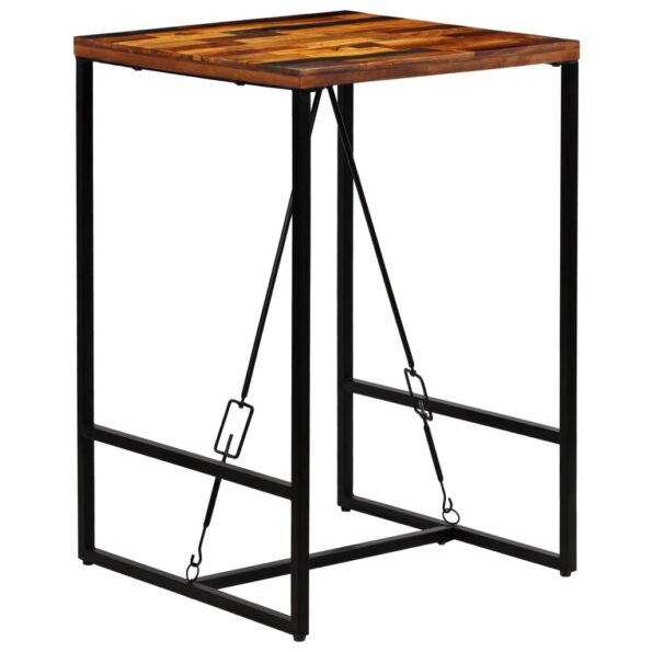 vidaXL Barový stôl, recyklovaný masív 70x70x106 cm – Obrázok 11