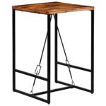 vidaXL Barový stôl, recyklovaný masív 70x70x106 cm – Obrázok 8
