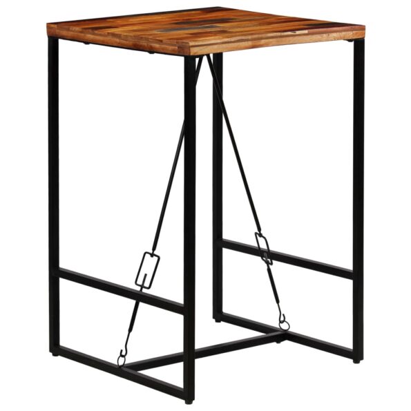 vidaXL Barový stôl, recyklovaný masív 70x70x106 cm – Obrázok 8