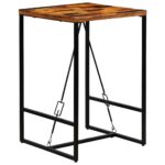 vidaXL Barový stôl, recyklovaný masív 70x70x106 cm – Obrázok 9