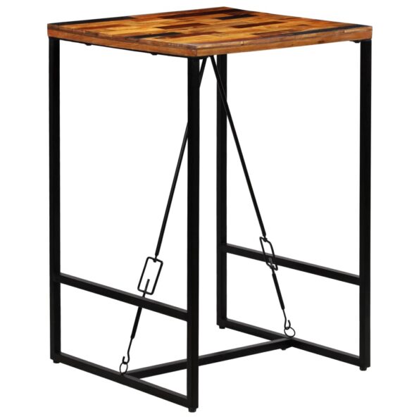 vidaXL Barový stôl, recyklovaný masív 70x70x106 cm – Obrázok 10