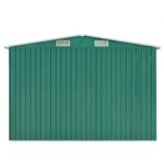 vidaXL Záhradná kôlňa 257x580x181 cm, kov, zelená – Obrázok 6