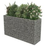 vidaXL Gabiónový vyvýšený záhon, pozinkovaná oceľ 180x50x100 cm – Obrázok 3