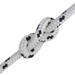 vidaXL Spletané lodné lano biele 8 mm 500 m polyester – Obrázok 2