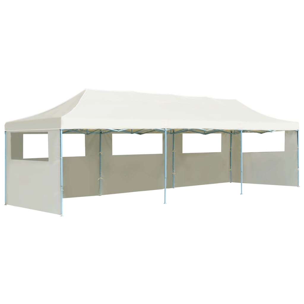 VXL8718475706632_a_en_hd_1.jpg vidaXL Skladací párty stan s 5 bočnými stenami 3x9 m krémový – Obrázok 1