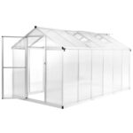 vidaXL Skleník, hliník 362x190x195 cm 13,41 m³