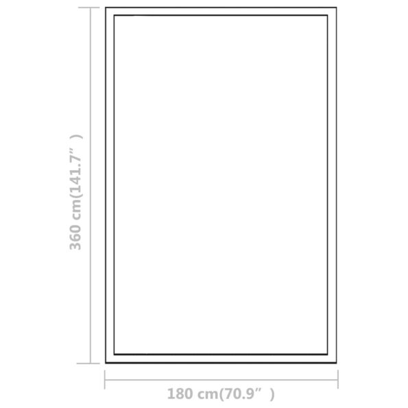 vidaXL Skleník, hliník 362x190x195 cm 13,41 m³ – Obrázok 11
