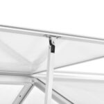 vidaXL Skleník, hliník 362x190x195 cm 13,41 m³ – Obrázok 6