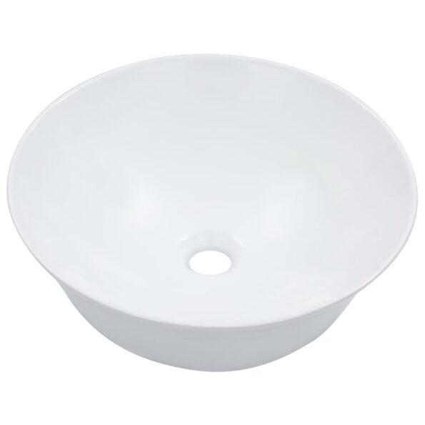 vidaXL Umývadlo biele 41x12,5 cm keramické – Obrázok 2