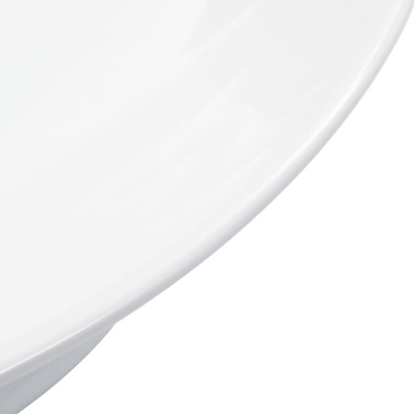 vidaXL Umývadlo biele 41x12,5 cm keramické – Obrázok 5