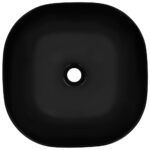 vidaXL Umývadlo 42,5x42,5x14,5 cm keramické biele – Obrázok 4