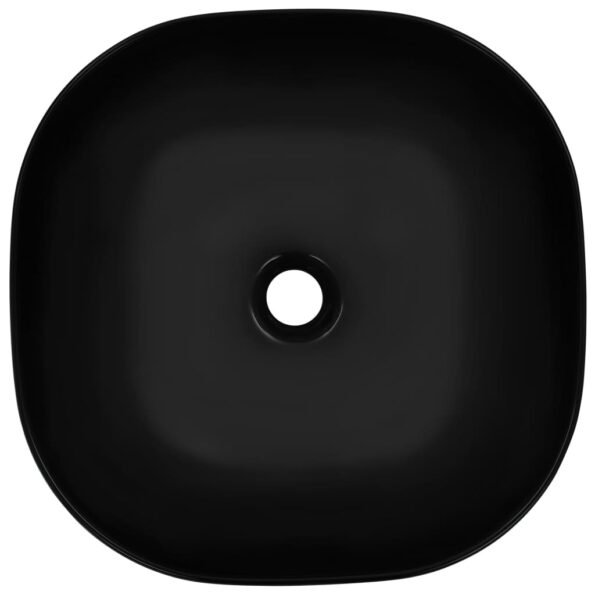 vidaXL Umývadlo 42,5x42,5x14,5 cm keramické biele – Obrázok 4