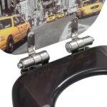 vidaXL WC sedadlo s pomalým sklápaním MDF dizajn New Yorku – Obrázok 6