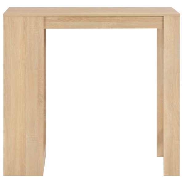 vidaXL Barový stôl s poličkou dubová farba 110x50x103 cm – Obrázok 3