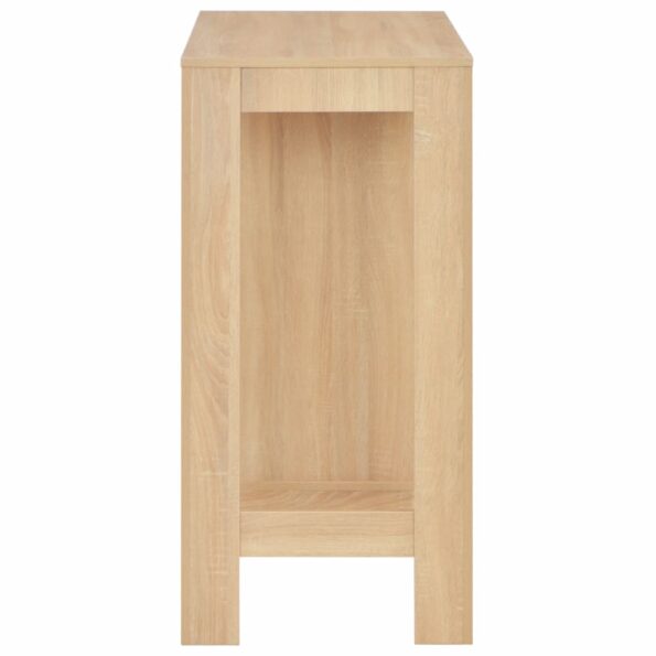 vidaXL Barový stôl s poličkou dubová farba 110x50x103 cm – Obrázok 5