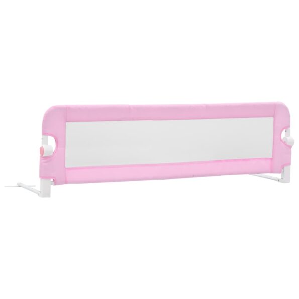 vidaXL Zábrana na detskú posteľ, ružová 120x42 cm, polyester – Obrázok 2