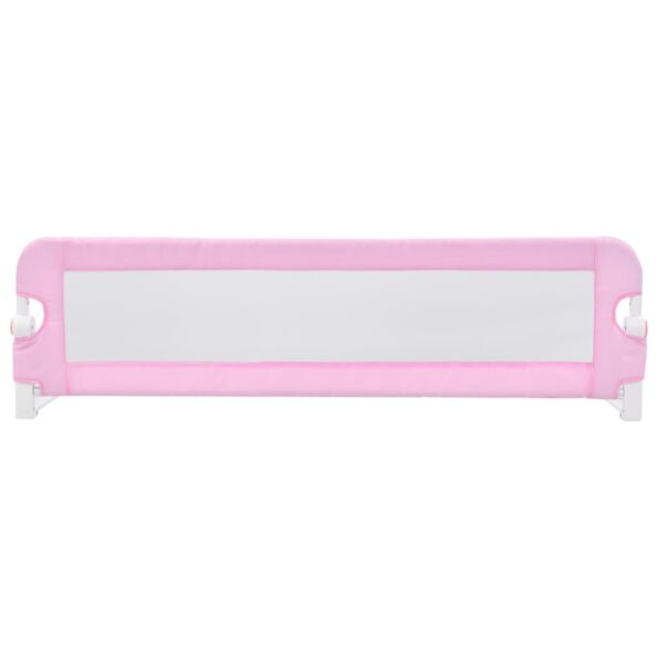vidaXL Zábrana na detskú posteľ, ružová 120x42 cm, polyester – Obrázok 3