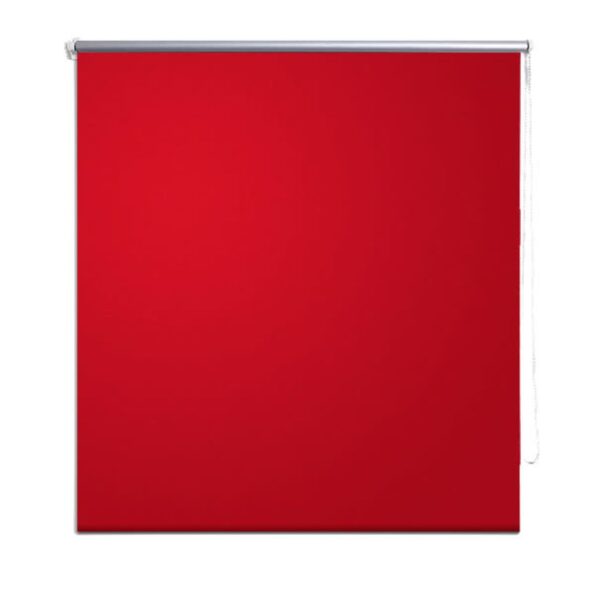 vidaXL Zatemňovacia roleta 124,4x230 cm, šírka látky 120 cm, červená – Obrázok 2
