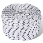 vidaXL Spletané lodné lano, polyester 6 mm x 50 m