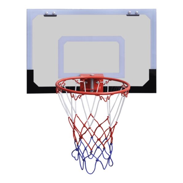 Vnutorný mini basketbalový kôš set s loptou a pumpou – Obrázok 3