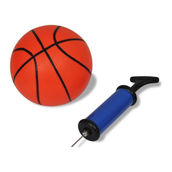 Vnutorný mini basketbalový kôš set s loptou a pumpou – Obrázok 7