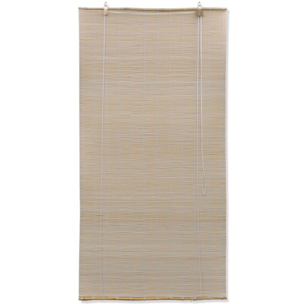 vidaXL Prírodná bambusová roleta 120x220 cm – Obrázok 2