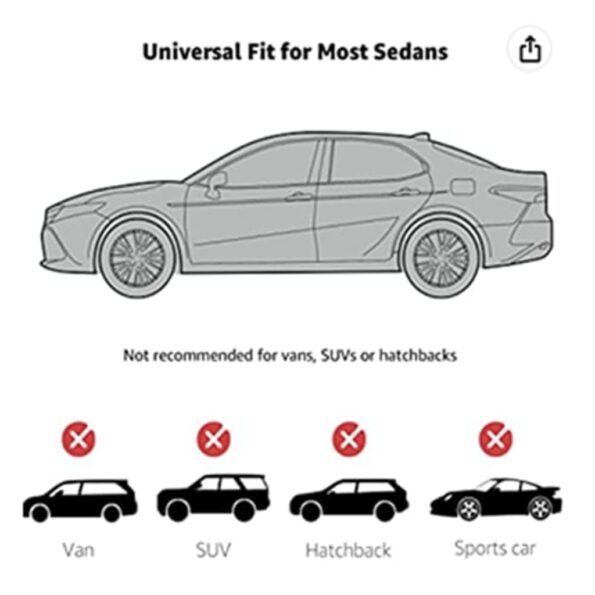 vidaXL Plachta na auto, netkaná látka, veľkosť M – Obrázok 10