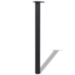 4 výškovo nastaviteľné stolové nožičky čierne 870 mm – Obrázok 2