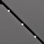 vidaXL Závesný záhradný slnečník s LED 3 m, pieskovo biely – Obrázok 4