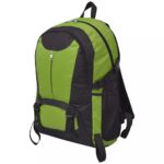 vidaXL Turistický batoh, 40 l, čierno-zelený