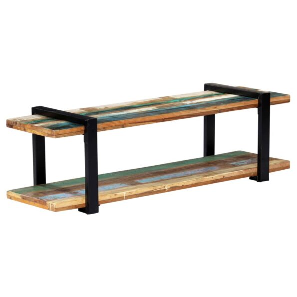 vidaXL TV skrinka 130x40x40 cm, recyklovaný masív – Obrázok 10