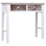 vidaXL Konzolový stolík hnedý 90x30x77 cm drevený – Obrázok 2