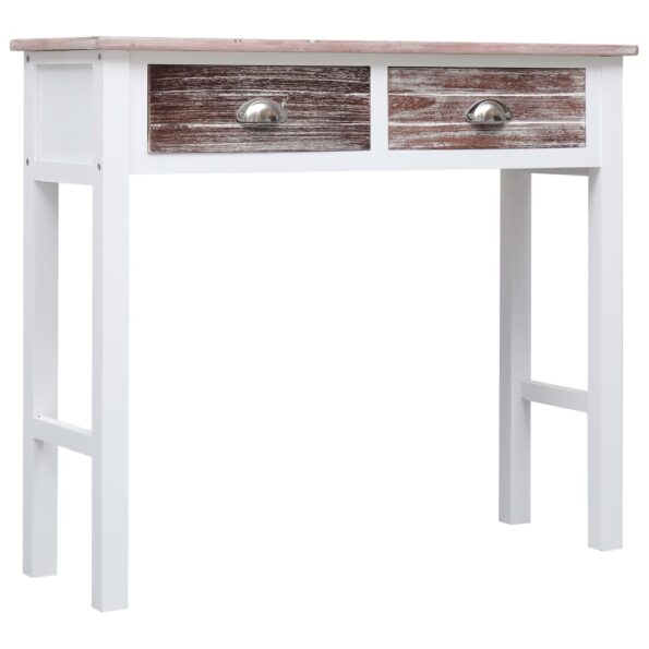 vidaXL Konzolový stolík hnedý 90x30x77 cm drevený – Obrázok 2