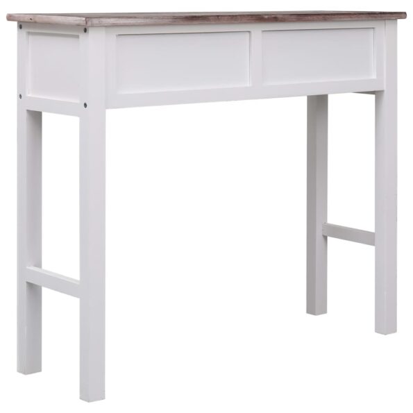 vidaXL Konzolový stolík hnedý 90x30x77 cm drevený – Obrázok 5