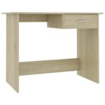 vidaXL Písací stôl, dub sonoma 100x50x76 cm, kompozitné drevo – Obrázok 2